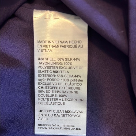 NWT White House Black Market Women’s Purple Floral Off-Shoulder Blouse Size XS - Picture 7 of 7